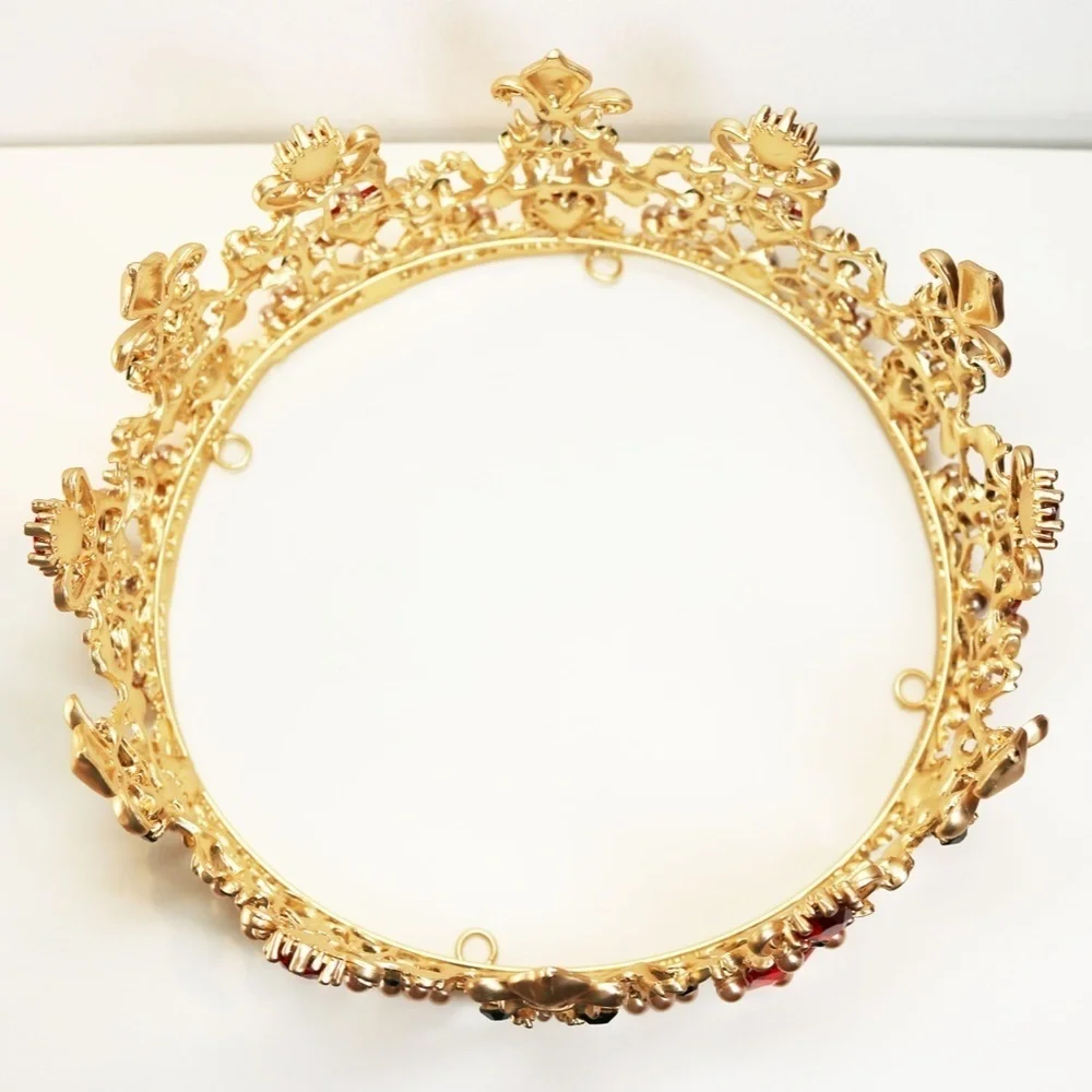 🎊👑HOST PICK!! 🏆🎉 Imperial Emerald Green Crystal Embellished Gold Crown 👑💫✨